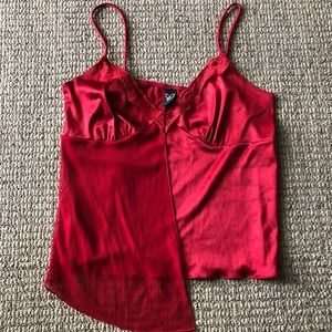 Red lingerie top
